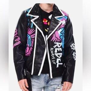 Men’s R3bel Skull Biker Jacket